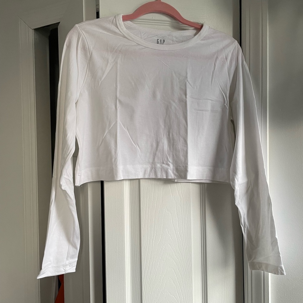 GAP Cotton cropped long sleeve Tee